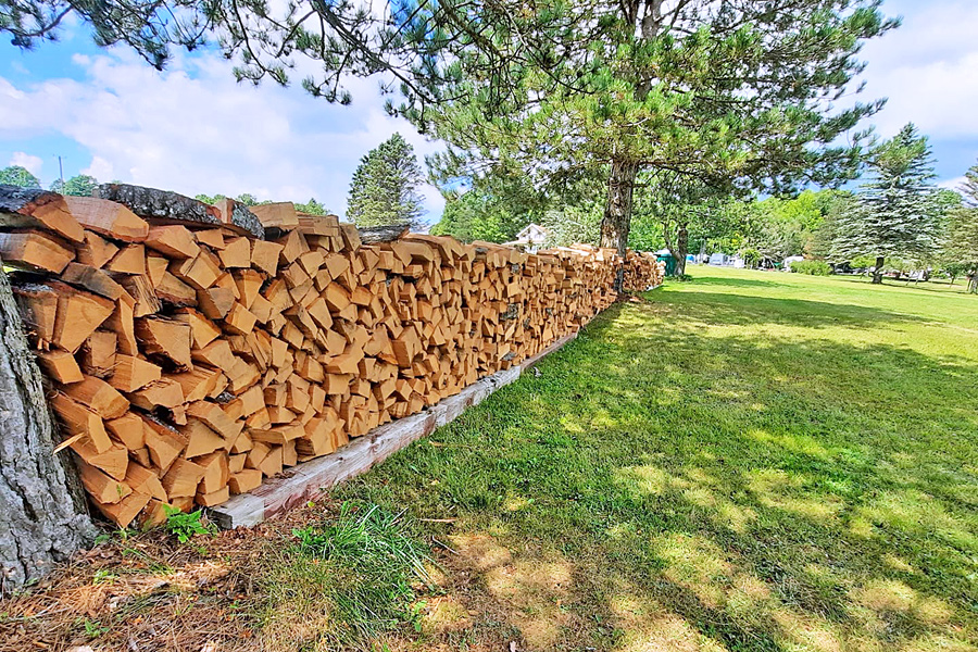 Firewood at Belden Hill Campground